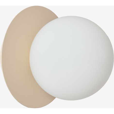Applique de salle de bain en fer et verre – Abat-jour en verre pour lumière douce – Protection IP44 – Culot G9 – Puissance max 20W (1/5)