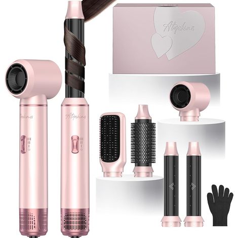 5 en 1 Air Styler Brosse Soufflante 1000W Seche Cheveux Ionique Air Boucleur a Cheveux, Hair Styler Brosse Soufflante Brushing, Brosse Lissante, Pour Cheveux Bouclés, Sécher les Cheveux (1/5)