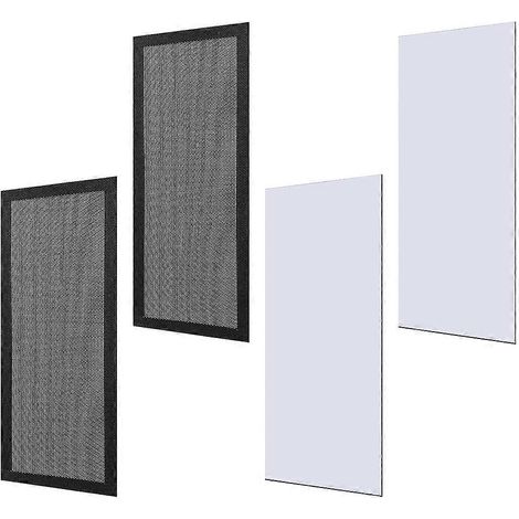 2 Lüftungsgitter (30,5 x 14 cm) und 2 Lüftungsgitter (25,5 x 10 cm) für Decke, Boden und Wände des Hauses. (1/5)