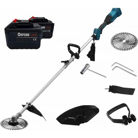 DECESPUGLIATORE A BATTERIA ELETTRICO CON DUE BATTERIE DA 21V TAGLIAERBA RASAERBA (1/5)