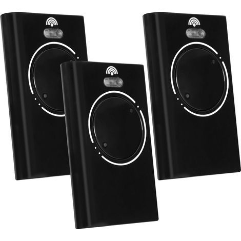 3 Télécommandes Porte Garage 868 MHz – 2 Canaux – Compatible XT4, XT2 868 SLH – Noir (1/5)