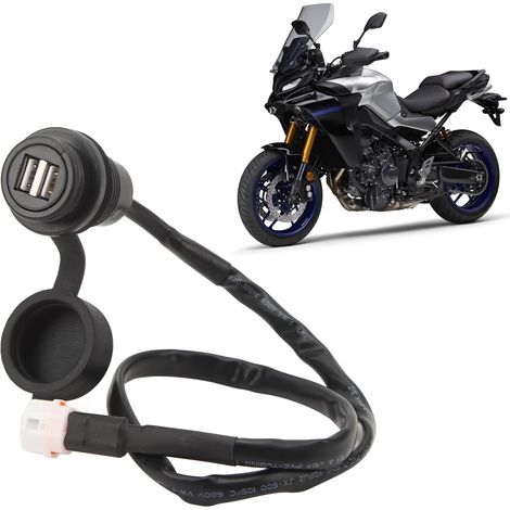 Motorrad-Modifikationszubehör: Doppelter USB-Ladeanschluss für Yamaha MT-09 2018-2021 (1/5)