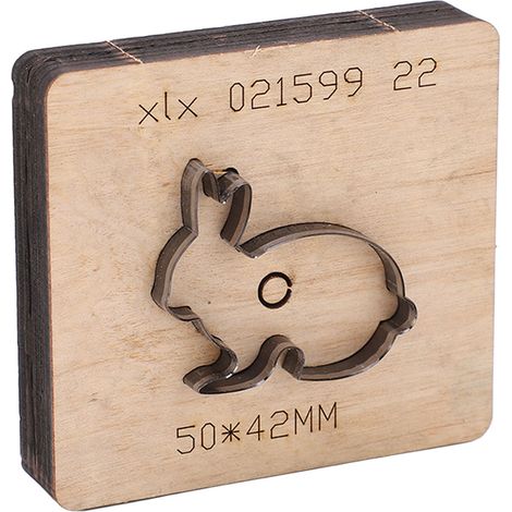 Empreinte découpe cuir métal lapin acier alliage outil perforatrice bricolage artisanat accessoire (1/5)