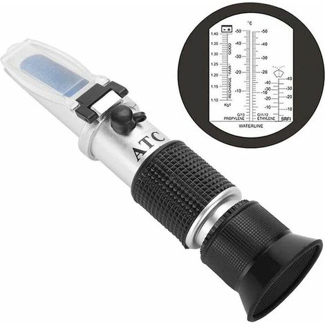 [JAMAIS UTILISÉ]Réfractomètre de Liquide de Refroidissement Antigel Portable RTGPT 4-en-1, Pratique pour Tester le Système Antigel Automobile, l'Acide de Batterie et le Liquide de Lave-Glace (1/5)