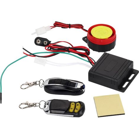 1 Sistema de alarma inalámbrico, ABS resistente al agua, alta sensibilidad de 150 m, para motocicleta, scooter, bicicleta. (1/5)