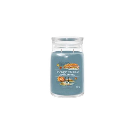 Yankee candle - evening riverwalk signature candle vecerni prochazka u reky - vonna svicka 3680g