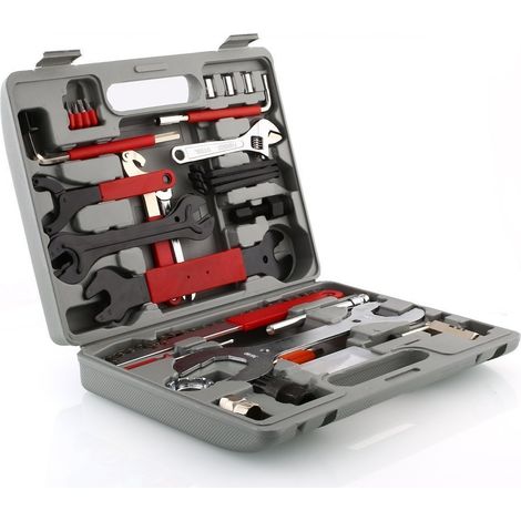 Cocoarm Fahrradwerkzeugset Fahrrad Werkzeugkoffer Werkzeug Set Profi Multitool Fahrradwerkzeug für Fahrrad Montagearbeiten und Reparaturen 44-teiliges Werkzeugset mit Tragekoffer und Multitool (1/5)