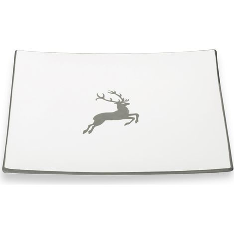 Gmundner Keramik Grauer Hirsch, Assiette plate Trend (26x26cm) (1/2)