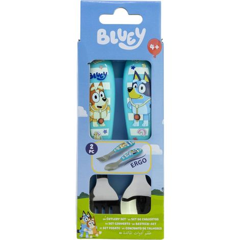 Set di 2 posate metalliche (cucchiaino e forchetta) (cucchiaino e forchetta) BLUEY (1/4)
