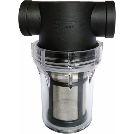 Filtre de pompe à eau de canalisation 3/4 pouce avec filtre en acier inoxydable 100 mesh . filtre à mailles en ligne pour l'arrosage du jardin