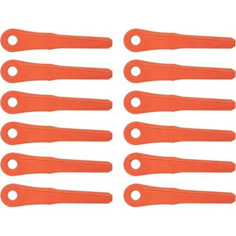 12 Pieces Blades for STIHL Polycut 6-2, 28-2, 7-3 Cutting Heads, Replacement Knives for STIHL FS38 FSA60 FSA86 Brushcutter Knife PolyCut Blade Cutting Accessories (1/5)