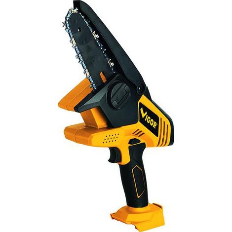 Vigor VTRA-20V Troncarami a Catena a Batteria 20V Taglio 11 cm Barra 156 mm Nudo senza Batteria