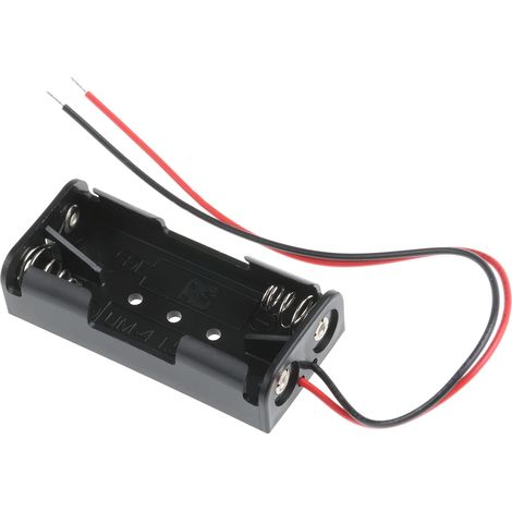 Porte-pile 2 x RS PRO AAA, raccordement Chassis ( Prix pour 1 )