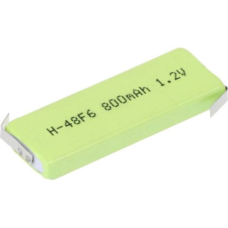 Mexcel HPE-F6-800 Batteria ricaricabile speciale Prismatica linguette a saldare a Z NiMH 1.2 V 770 mAh 1 pz.