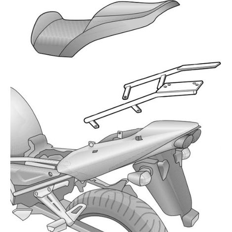 Portapacchi Shad per Yamaha FZS 1000 Fazer, FZS 1000 S Fazer, FZS 1000 Fazer, FZS 1000 S Fazer, FZS 1000 Fazer, FZ (1/3)