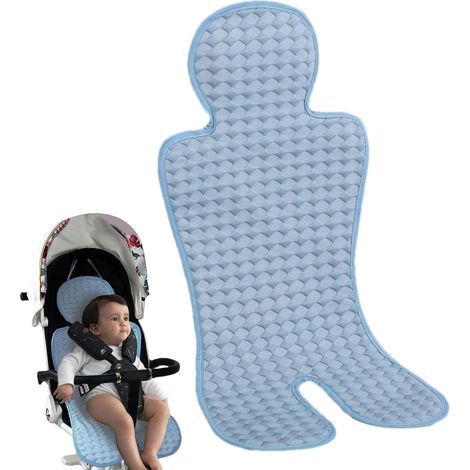 Tappetino rinfrescante per seggiolino auto, tappetino rinfrescante traspirante per seggiolino auto e passeggino, tappetino rinfrescante per le calde giornate estive (blu scuro) (1/5)