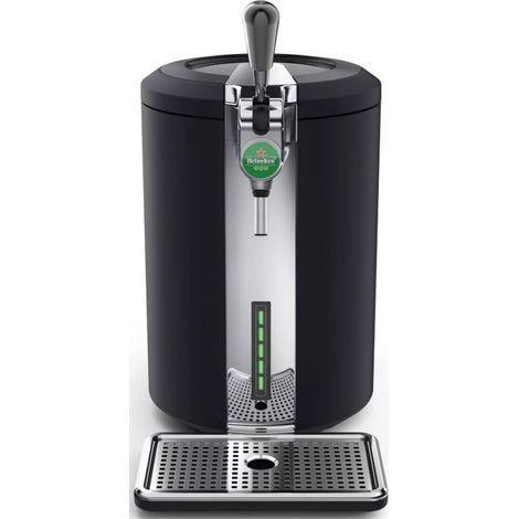 Krups – Machine à bière Beertender Compact 5L – Température jusqu'à 4 °C – Conservation 30 jours – Acier inoxydable – Design moderne