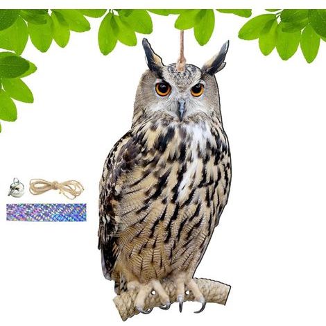 Vogelscheuche 2D Eule Vogelscheuche Scheuche Anhänger (1/5)