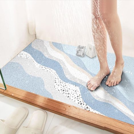 Tappetino antiscivolo per doccia esterna, tappetino da bagno in PVC antimuffa per bagno e doccia bagnata (50 x 80 cm)