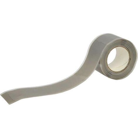 Ruban adhésif en silicone antidérapant, bande d'étanchéité adhésive à haute ductilité pour serpentins et tuyaux d'égout-Gray