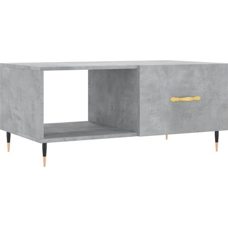 Maison Exclusive - Couchtisch Betongrau 90x50x40 cm Holzwerkstoff