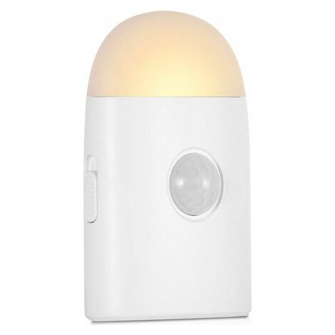Veilleuse LED avec Détecteur de Mouvement, (1 pièce) Lampe de Nuit Rechargeable USB, Veilleuse à Capteur de Lumière, Lampe de Placard (1/5)