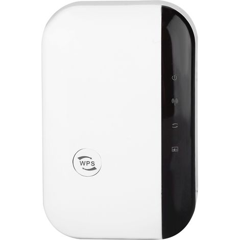 Amplificateur de signal WiFi 2,4 GHz - 2,4835 GHz avec modes AP/Relais, cryptage WPS à un bouton et prise US. (1/5)