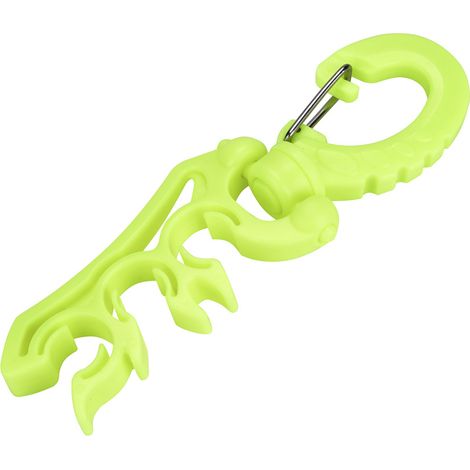 Support de Double Tuyau BCD de Plongée Sous-Marine avec Clip et Attache (Jaune) (1/5)