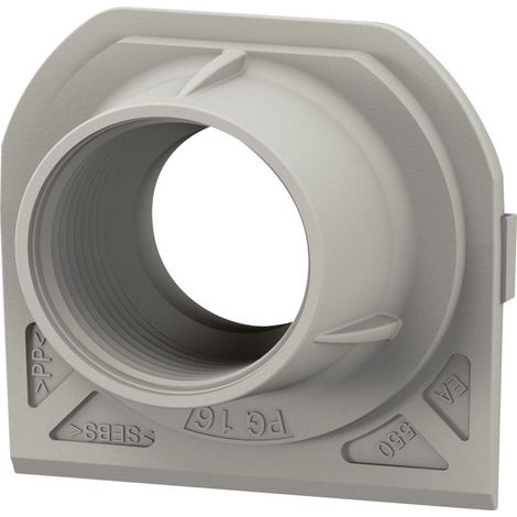 Embout presse-étoupe - 1 entrée - PG16 - Blanc - Plexo - 069648L - Legrand (1/3)