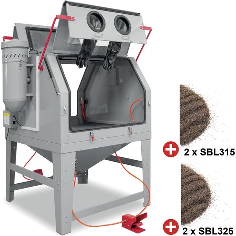 PACK Cabine de sablage avec 100 kg d'abrasifs sable corindon MW Tools CAT1200SET (1/5)