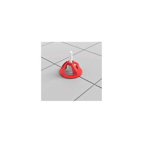 Selbstnivellierende Fliesenkreuze 2 mm, 100 Clips + 100 wiederverwendbare Einstellräder, Shaffer Pro Schraub-Nivelliersystem, Fliesenverlegeset, Fliesenverlegehilfe für Böden/Wände, mit Crezuo