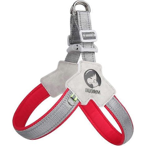 Verstellbare, atmungsaktive Hundeweste für Training, Rückenstütze, Reflektorstreifen, für den Außenbereich, XL, rot