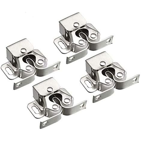 4 serrures à cylindre pour porte d'armoire, double verrouillage, pour caravane ou bateau.