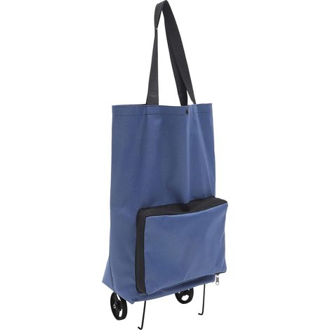 Tragbar Faltbarer Einkaufswagen Trolley aus Robustem Material Große Faltbare Einkaufstasche
