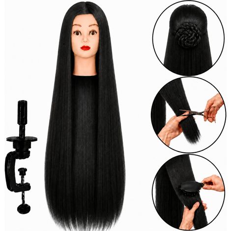 Tête d'entraînement thermique de coiffure Iza 90 cm + support