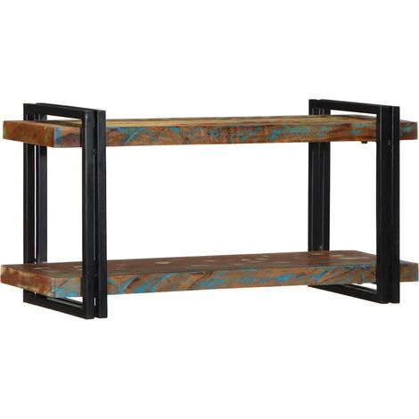 Estante de pared multicolor de madera maciza reciclada vidaXL (1/5)