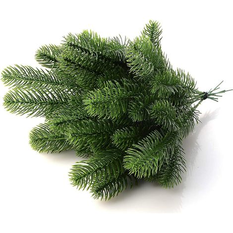 30 branches de sapin artificielles à monter soi-même pour guirlande de Noël et décoration de jardin (AAA) (1/5)