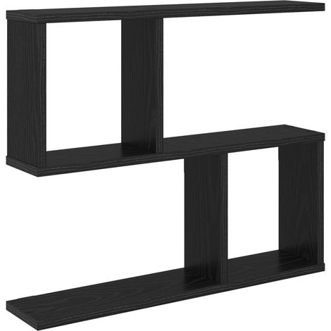 Maison Exclusive - Wandregal Schwarze Eiche 60 x 12 x 50,5 cm Hol (1/5)