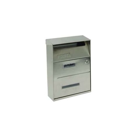 1PZ CASSETTA PORTARIVISTE ESTERNI ACCIAIO INOX SATINATO cm21,5x10,5x33h