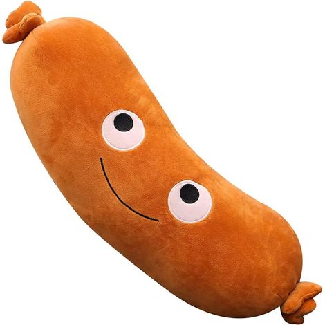 1 Oreiller, Saucisse, Peluche, Doux, Coton PP, Enfant, Décoration(Troisième trimestre : septembre) (1/5)