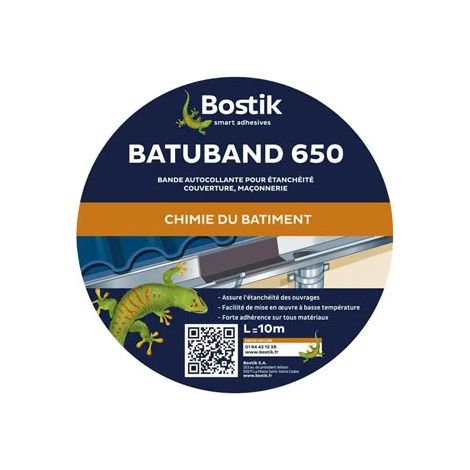 Batuband 650 Gris Largeur 30cm Rouleau De 10 M Bostik