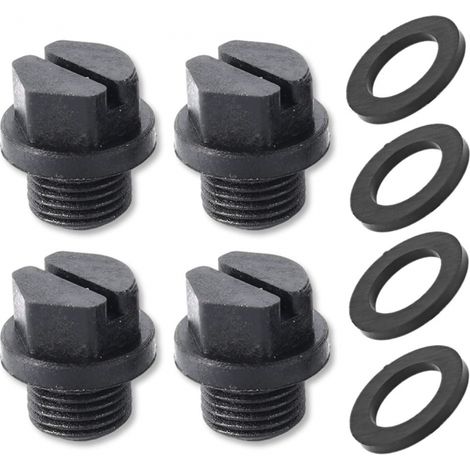 4er-Pack Ablassstopfen mit O-Ring, Pumpenstopfen, Poolfilter, Ersatz-Ablasspumpenstopfen für Hayward-Pumpen