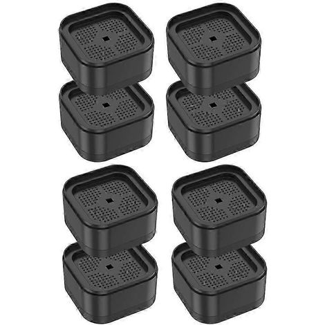 Lot de 8 rehausseurs de meubles robustes pour lit, chaise et table, avec patins antidérapants pour sols. (1/5)