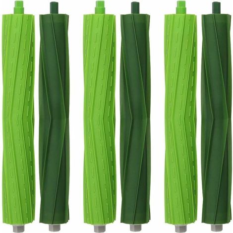 Lot de 3 rouleaux extracteurs compatible avec Roomba E5 / i7. Kit d'accessoires de rechange pour brosse centrale Extracteur E5 E6 i7 i7+. Pièces de rechange comprenant 3 paquets en tout.