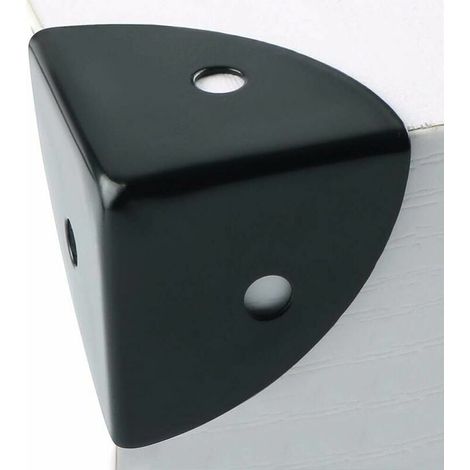 Eckenschutz für Tische, 8 Stück, Eckenschutz für Möbel aus schwarzem Aluminium, geeignet zum Schutz von Möbeln, zur Dekoration, als Kollisions- und Bruchschutz, EBJ025B-8P