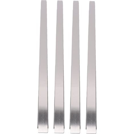 Barre adaptatrice pour table à vapeur en acier inoxydable 20 in long séparateur de service alimentaire pour hôtel, restaurant, cuisine utilisation 20in TableAdapter Rod 4 pièces pack (1/5)