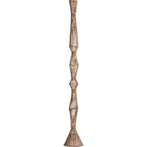 Figure décorative contemporaine en bananier marron finition rugueuse - Marron naturel fibre de bananier (1/3)
