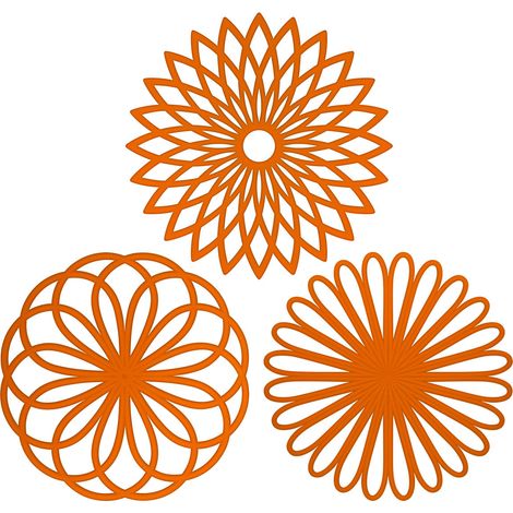 Maniques de cuisine, dessous de plat en silicone, dessous de plat, dessous de plat, dessous de plat multi-usages à motif floral résistant à la chaleur (1/5)