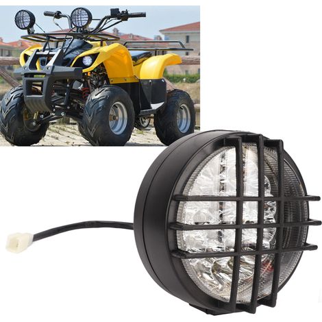 12V 3-adriger LED-Scheinwerfer für Quads mit Montagehalterung, kompatibel mit Karts und Quads. (1/5)