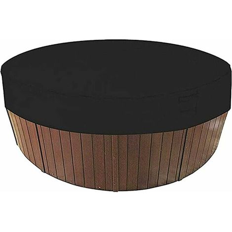 Couverture de Piscine Ronde Piscine Bache Solaire pour Piscine,Housse de Protection Spas Imerméable Résistant Aux UV, 190T pour Extérieur Spa Baignoire,19030cm